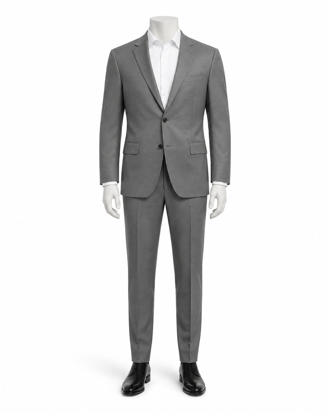 Mid Grey Notch Lapel Business Suit — made to measure by Sam Boutique Tailors Phuket