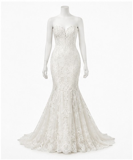 Strapless Lace Mermaid Wedding Dress — made to measure by Sam Boutique Tailors Phuket