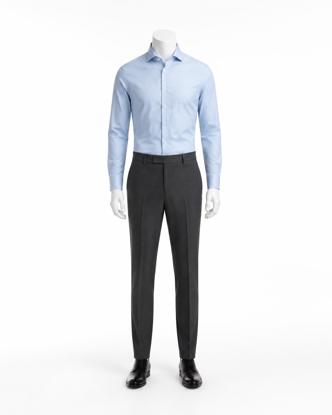 Light Blue Cotton Business Shirt — made to measure by Sam Boutique Tailors Phuket