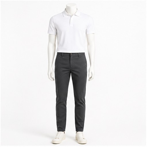 Charcoal Chino Trousers — made to measure by Sam Boutique Tailors Phuket