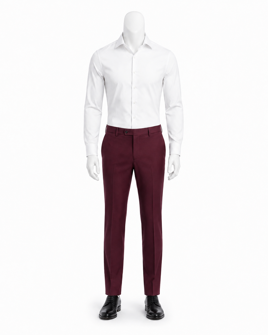 Burgundy Tailored Dress Trousers — made to measure by Sam Boutique Tailors Phuket