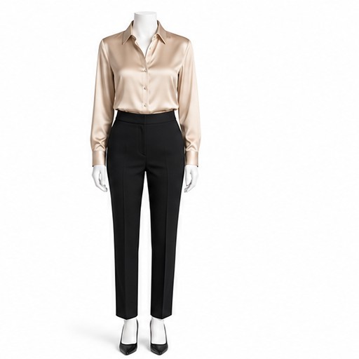 Champagne Silk Shirt — made to measure by Sam Boutique Tailors Phuket