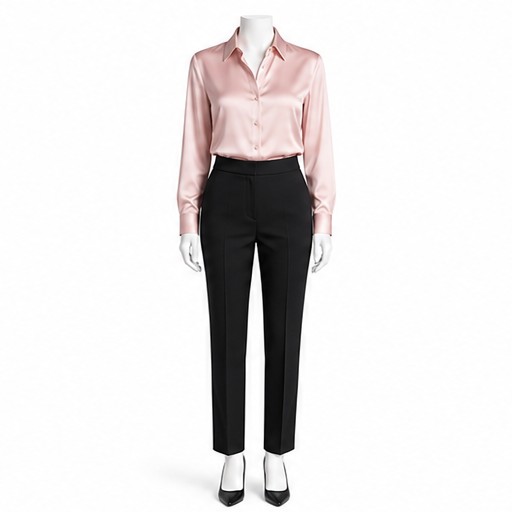 Blush Pink Silk Shirt — made to measure by Sam Boutique Tailors Phuket