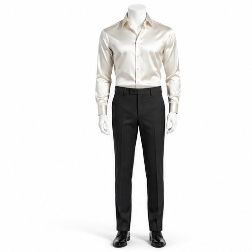 Ivory Silk Shirt — made to measure by Sam Boutique Tailors Phuket