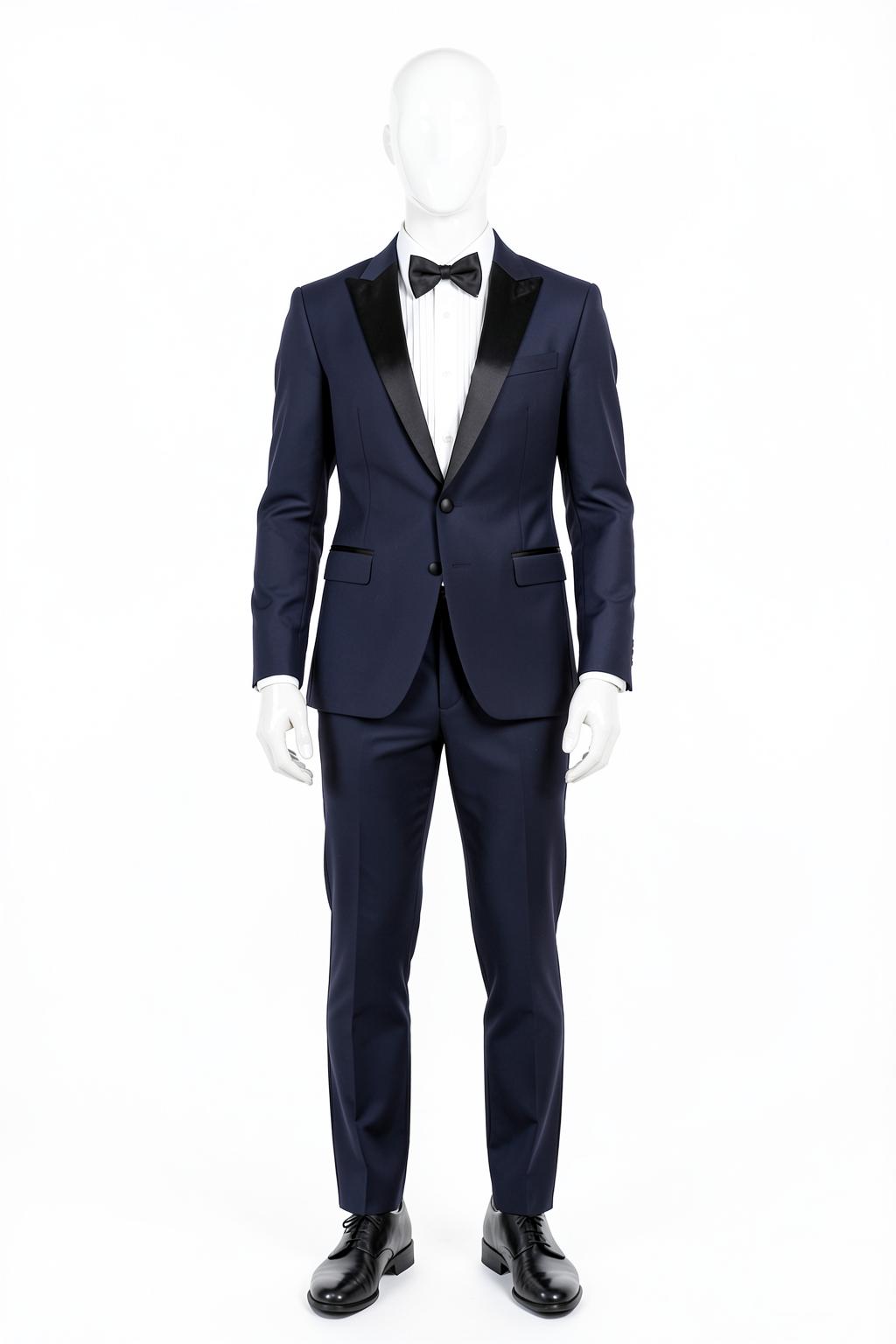 Midnight Navy Peak Lapel Tuxedo — made to measure by Sam Boutique Tailors Phuket