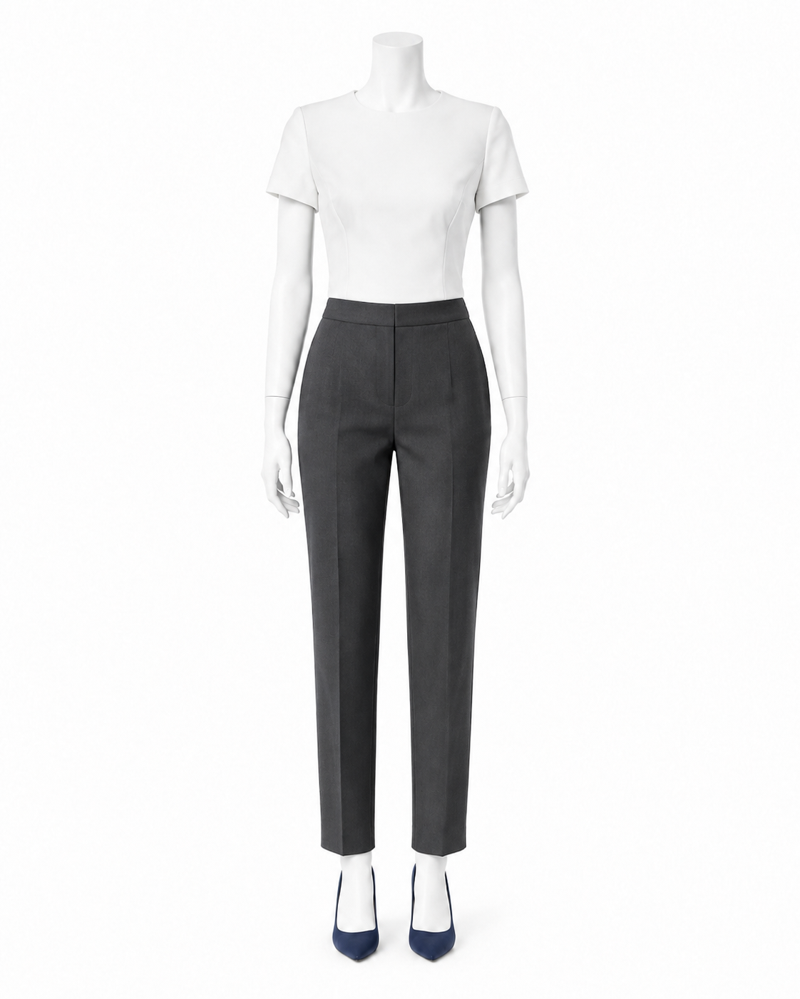 Charcoal Wool Tapered Trousers — made to measure by Sam Boutique Tailors Phuket