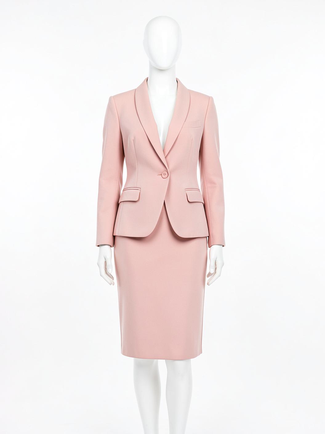 Blush Pink Skirt Suit — made to measure by Sam Boutique Tailors Phuket