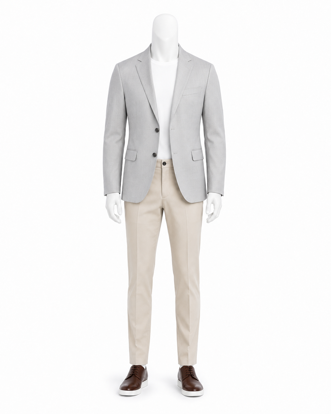 Light Grey Men's Blazer — made to measure by Sam Boutique Tailors Phuket