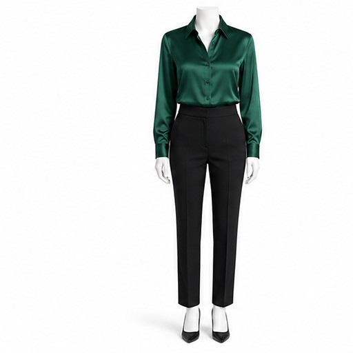 Emerald Silk Shirt — made to measure by Sam Boutique Tailors Phuket