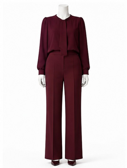 Burgundy Formal Trousers — made to measure by Sam Boutique Tailors Phuket