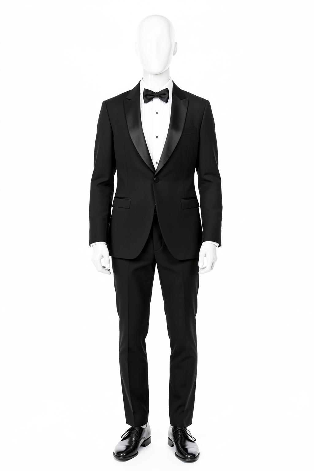 Classic Black Shawl Lapel Tuxedo — made to measure by Sam Boutique Tailors Phuket