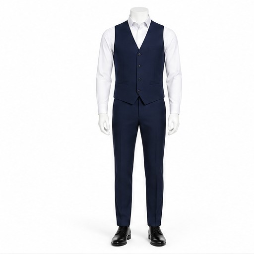 Navy Waistcoat — made to measure by Sam Boutique Tailors Phuket