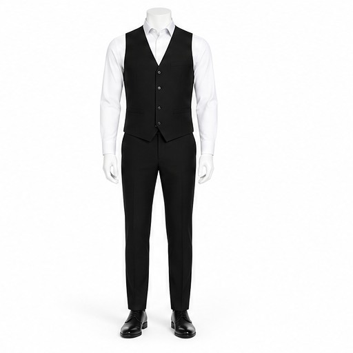 Black Waistcoat — made to measure by Sam Boutique Tailors Phuket