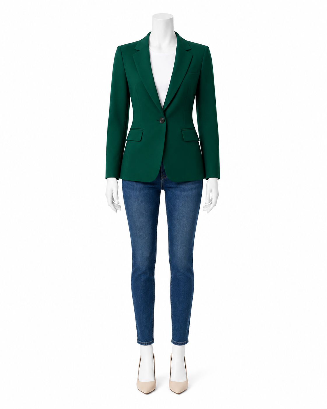 Emerald Green Women's Blazer — made to measure by Sam Boutique Tailors Phuket