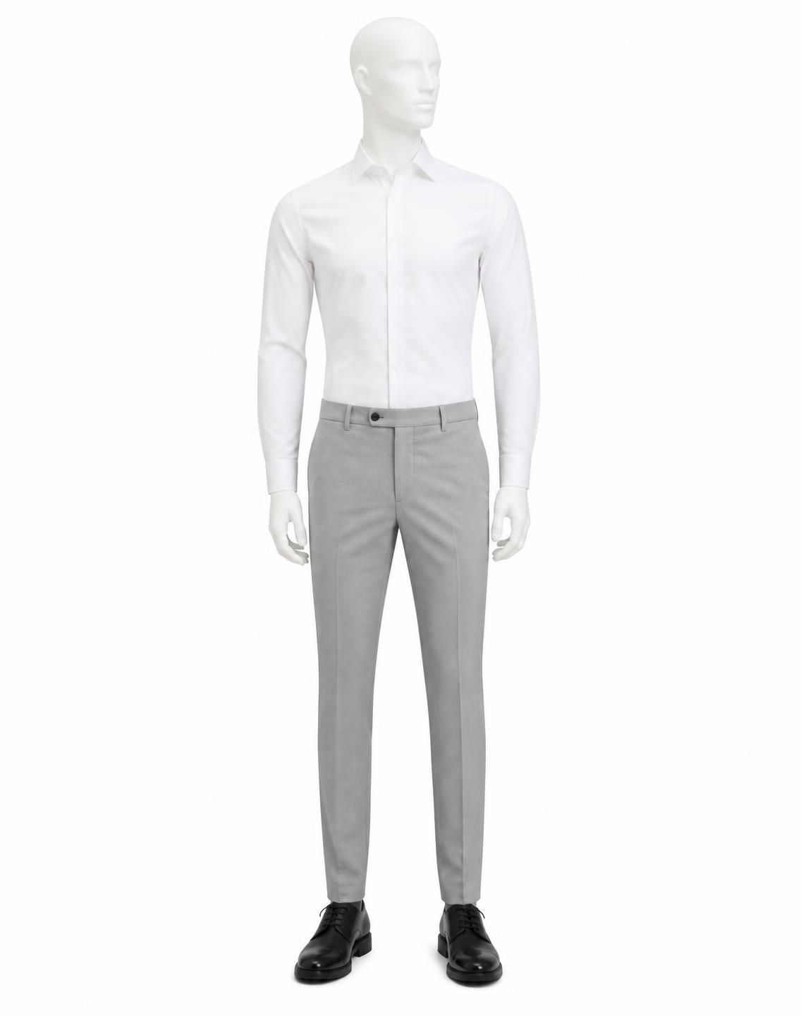 Light Grey Tailored Dress Trousers — made to measure by Sam Boutique Tailors Phuket