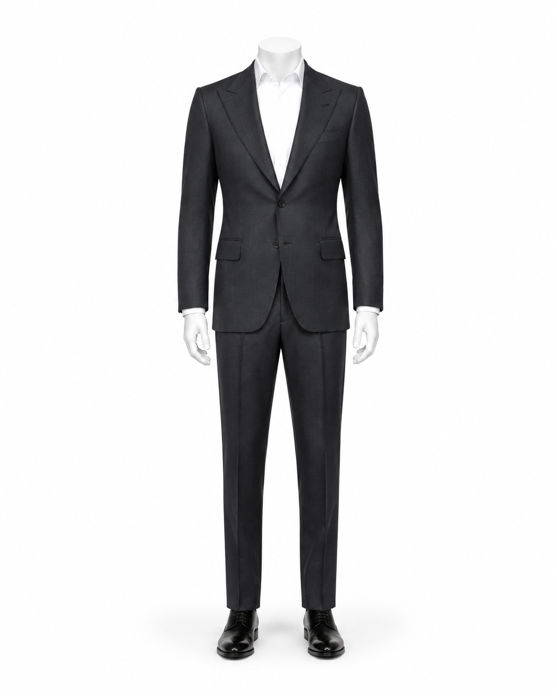 Charcoal Peak Lapel Business Suit — made to measure by Sam Boutique Tailors Phuket