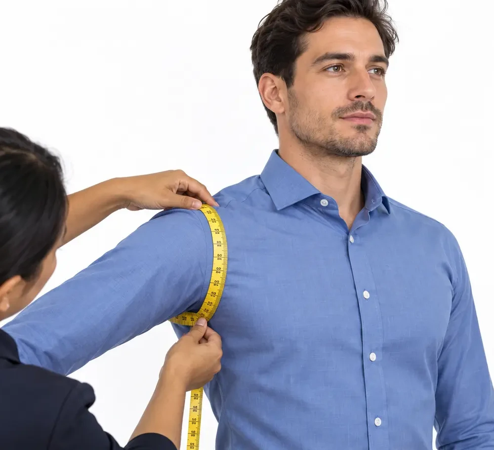 Armhole: tape placement on the body