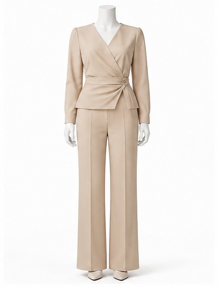 Beige Formal Trousers — made to measure by Sam Boutique Tailors Phuket