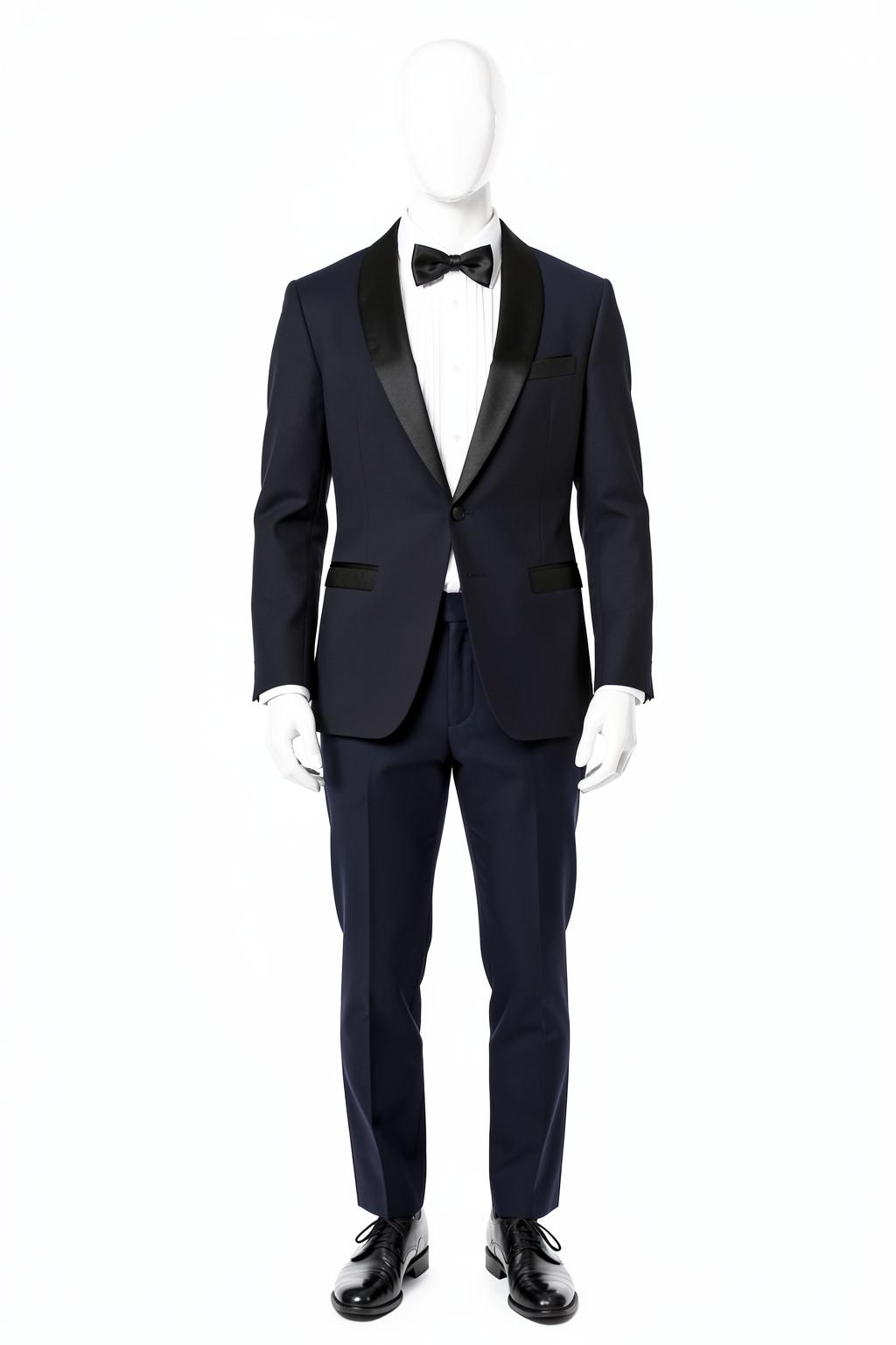 Midnight Navy Shawl Lapel Tuxedo — made to measure by Sam Boutique Tailors Phuket