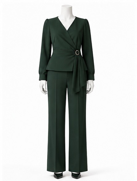Forest Green Formal Trousers — made to measure by Sam Boutique Tailors Phuket