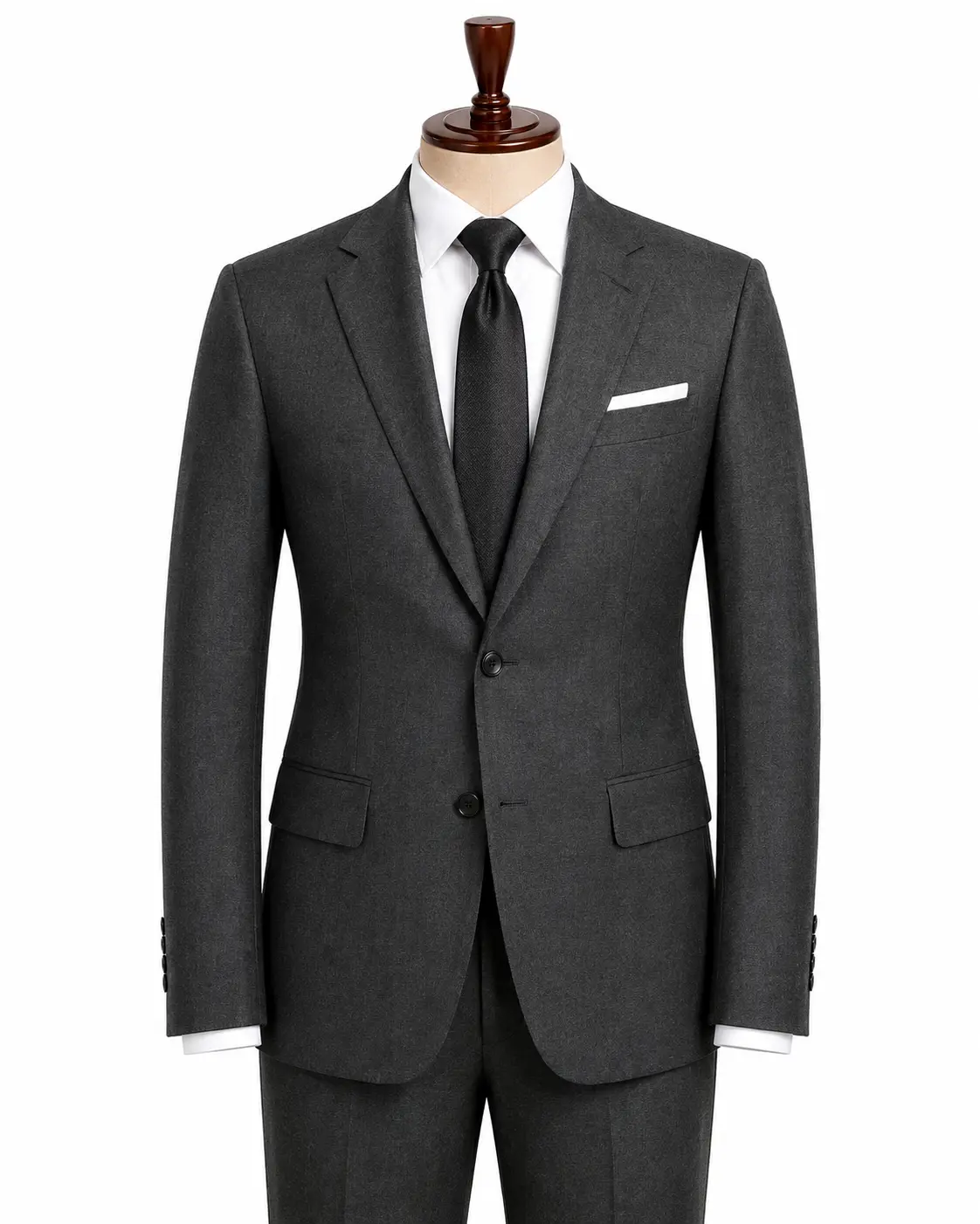 Charcoal Notch Lapel Business Suit — made to measure by Sam Boutique Tailors Phuket